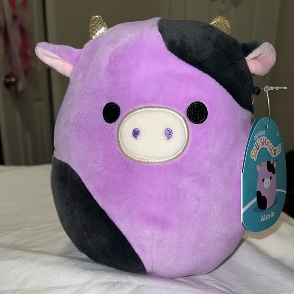 NWT 8” Alexie the Purple Cow Squishmallow - Picture 4 of 9